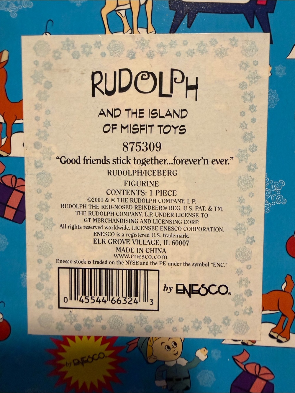 Enesco Rudolph Iceberg with Yukon Cornelius & Rudolph. *Retired Rare
